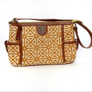 🛍Spartina 449 Linen Leather Shoulder Bag